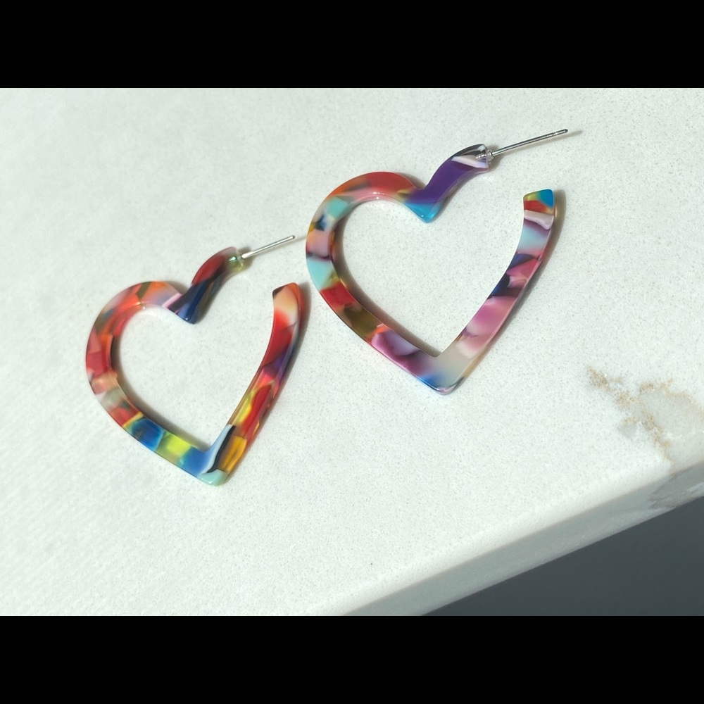 Heart Earrings - Picture 2 of 5